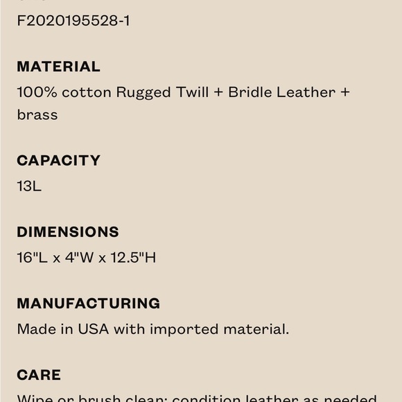 Filson Rugged Twill Original Briefcase - Picture 5 of 9